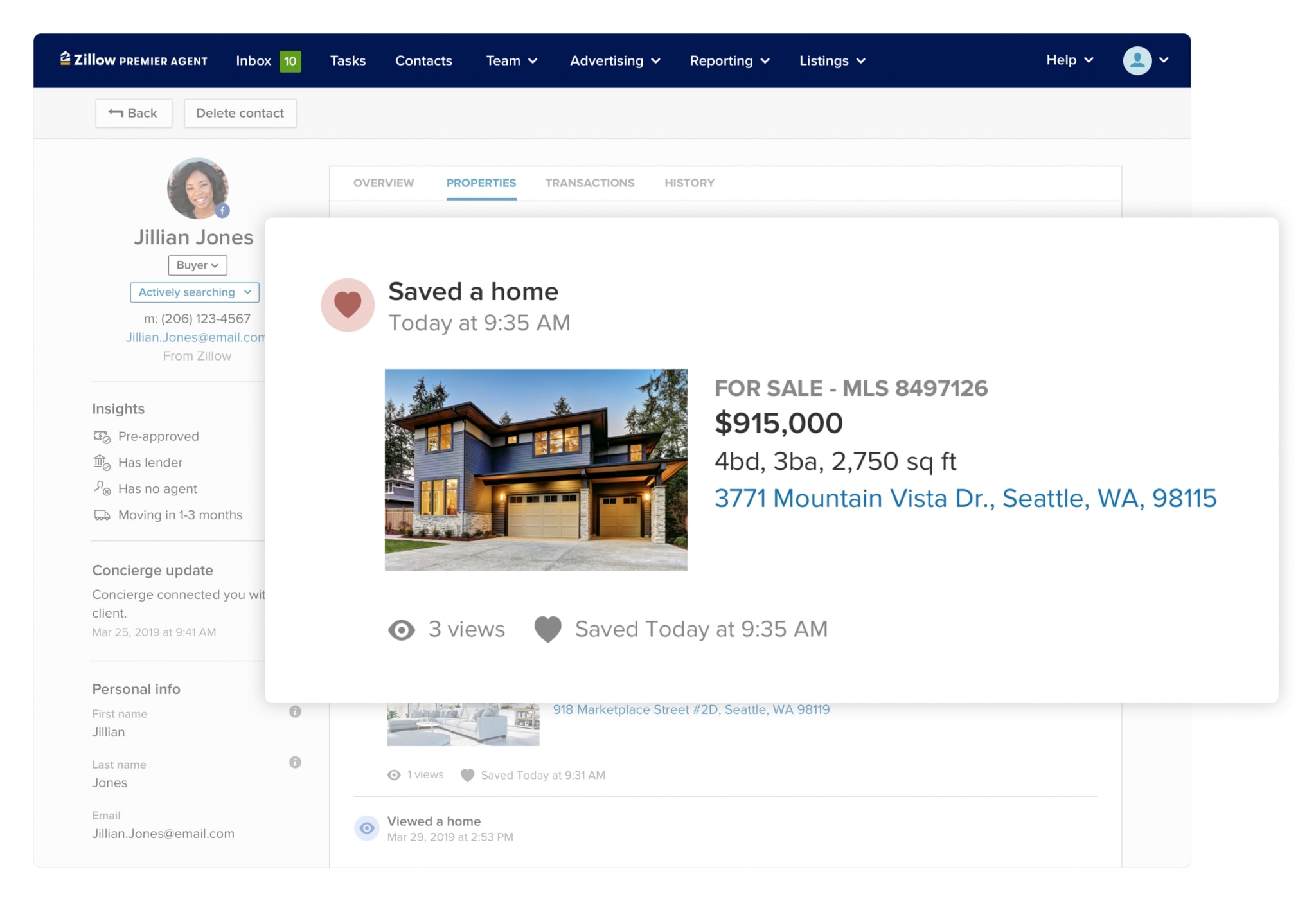 Zillow Premier Agent for realtors 