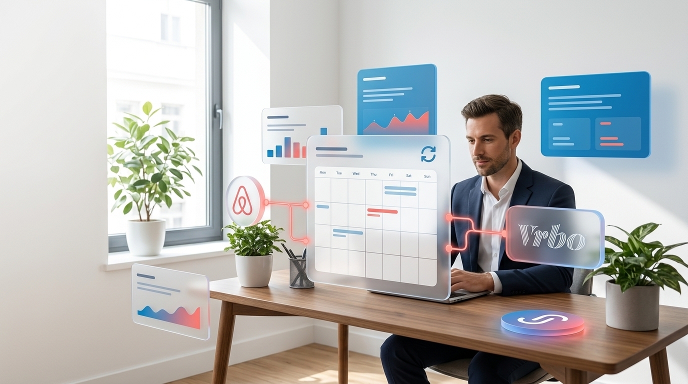 Operator managing multi-channel short term rental advertising across Airbnb and Vrbo from one synced calendar