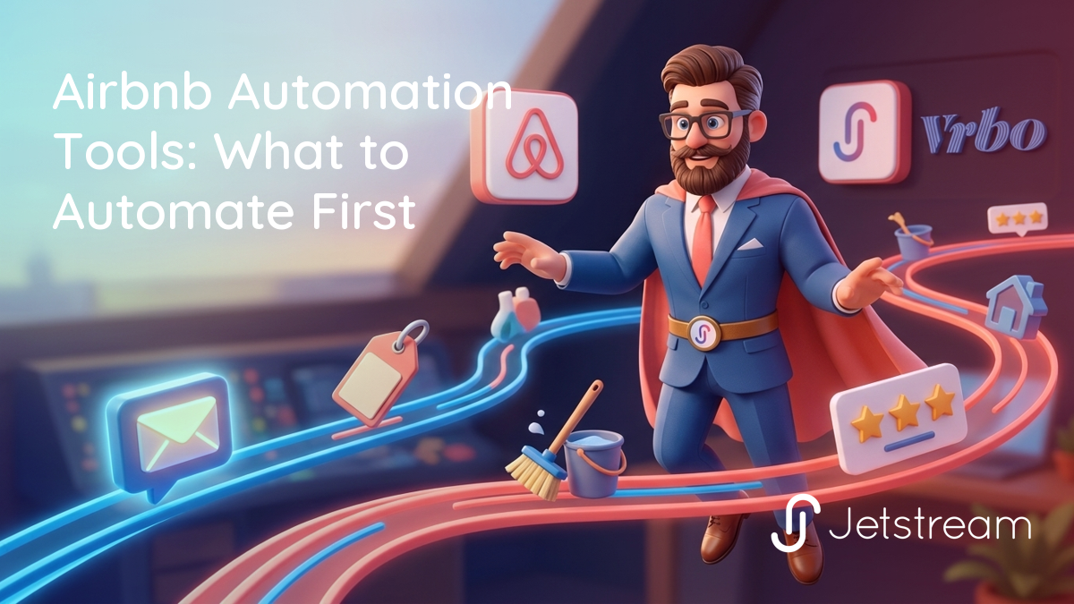 Airbnb automation tools mapped to seven host workflows: messaging, pricing, calendar sync, turnover, check-in, reviews, and reporting