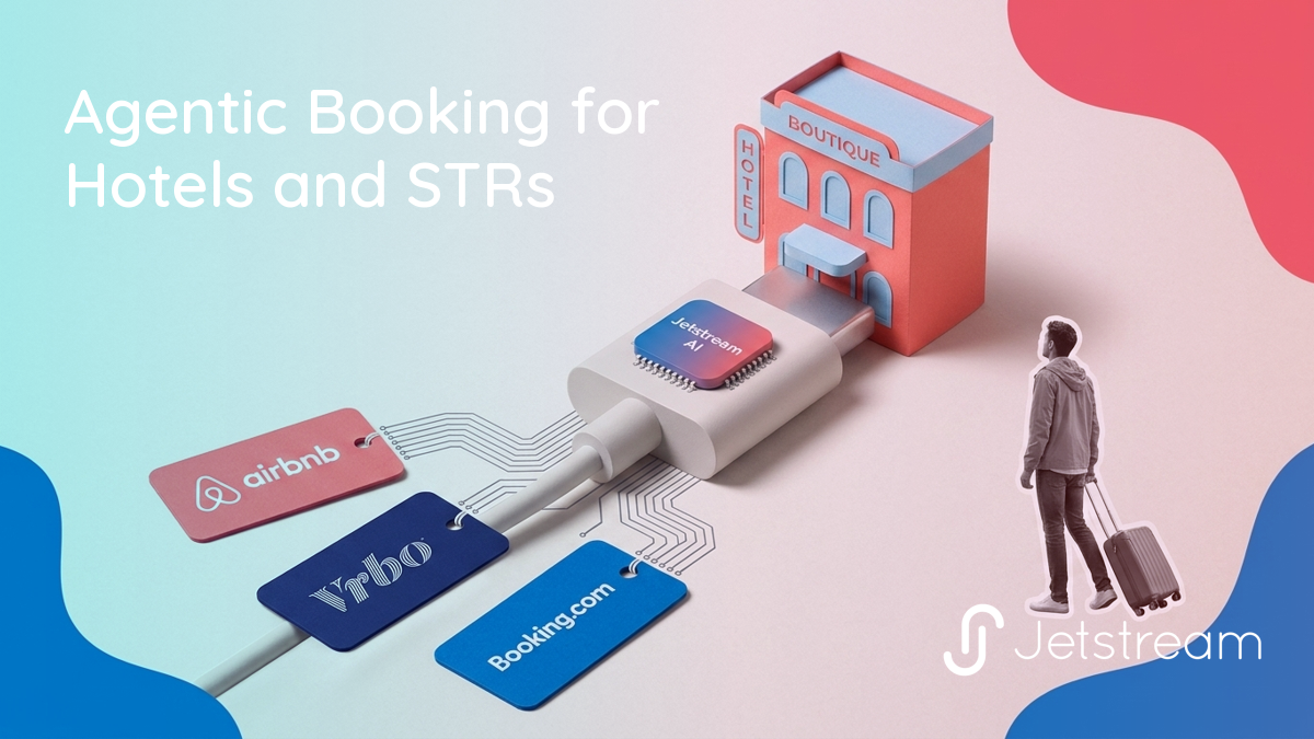 A hotel property's rates and availability flowing through a single connector so an AI agent can complete an agentic booking on a traveler's behalf.