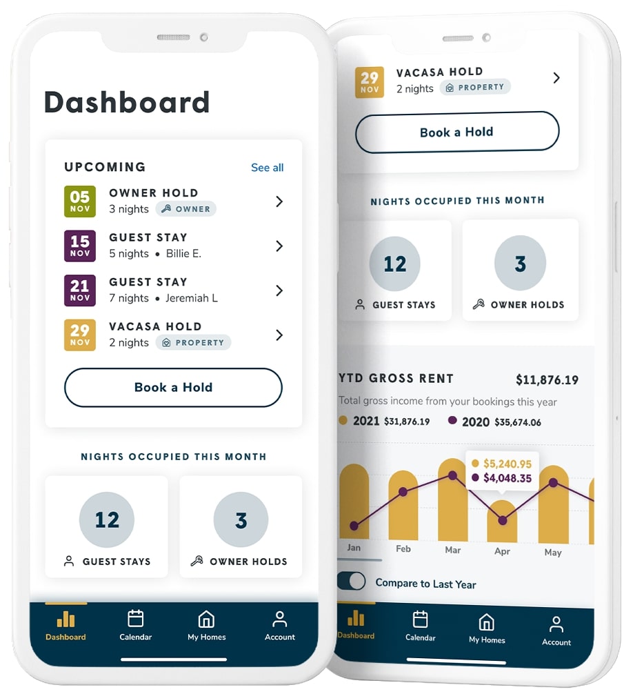 Vacasa's mobile app allows you to get notifications on the go