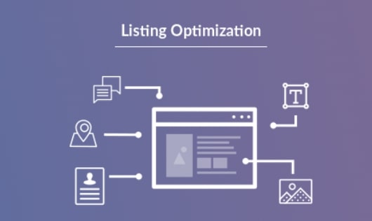 Listing optimization including direct booking website with location, reviews, chat-feature, profiles, texts and images.